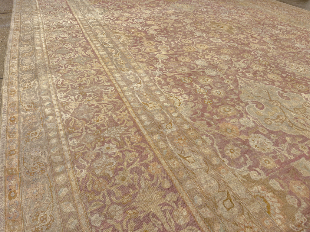Antique Persian Tabriz Oversize Carpet, No.30247 - Galerie Shabab