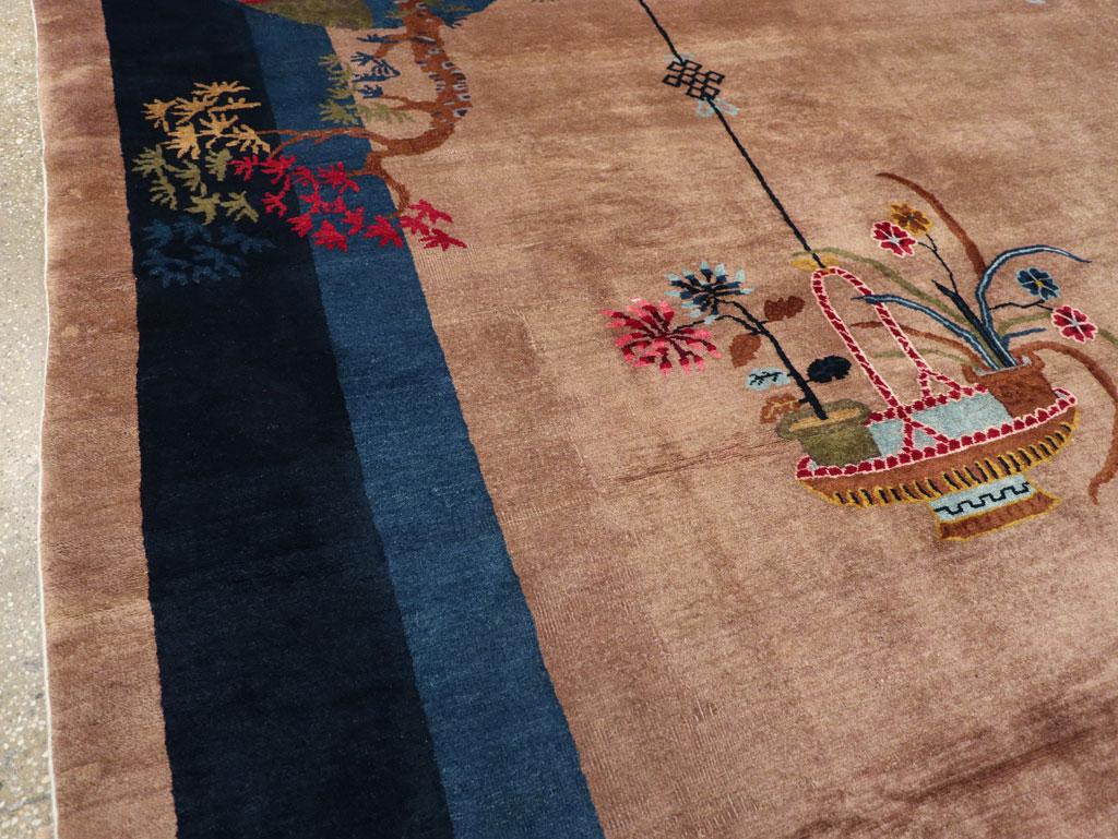 Vintage Chinese Art Deco Room Size Carpet, No.30250 - Galerie Shabab