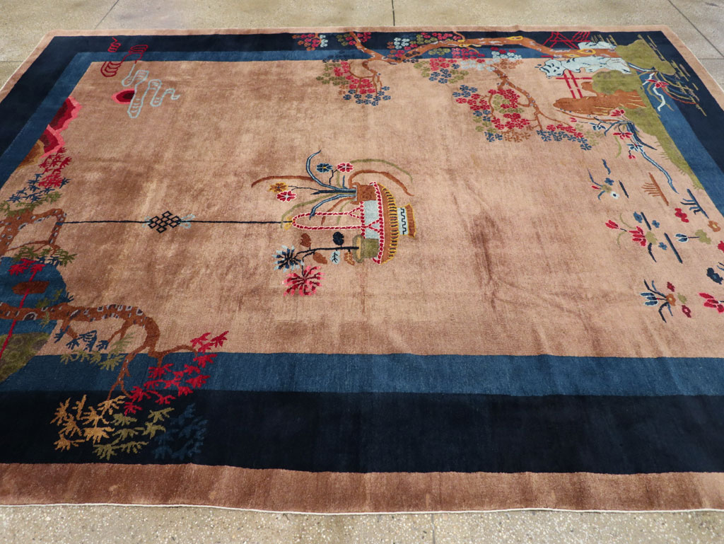 Vintage Chinese Art Deco Room Size Carpet, No.30250 - Galerie Shabab
