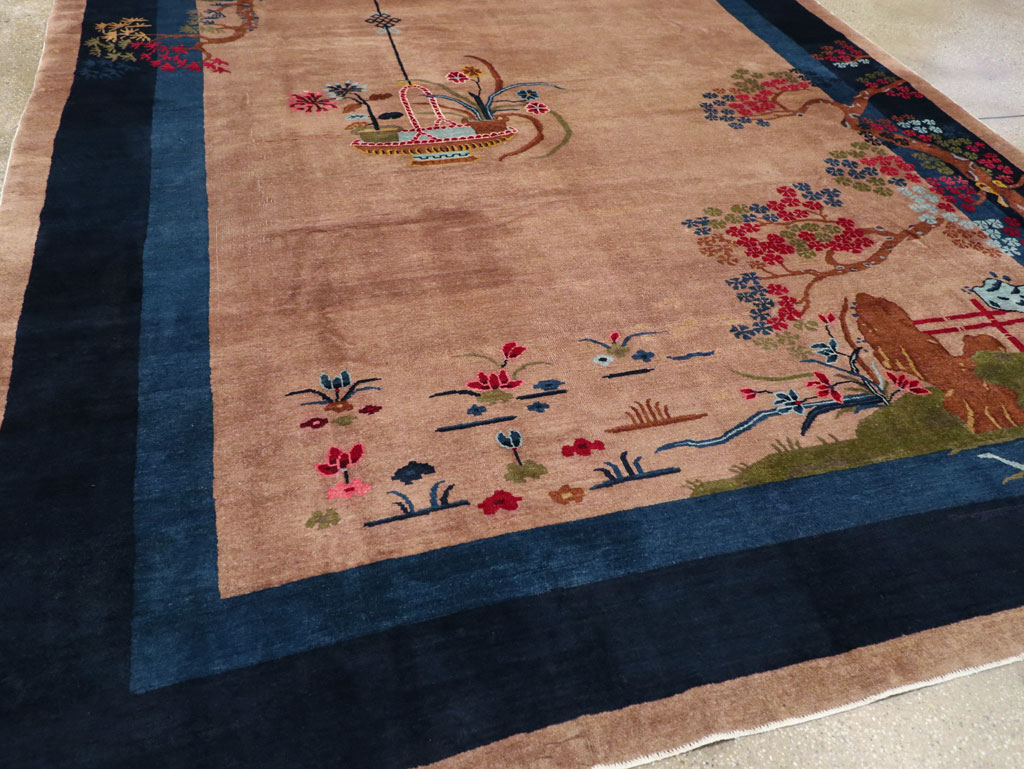 Vintage Chinese Art Deco Room Size Carpet, No.30250 - Galerie Shabab