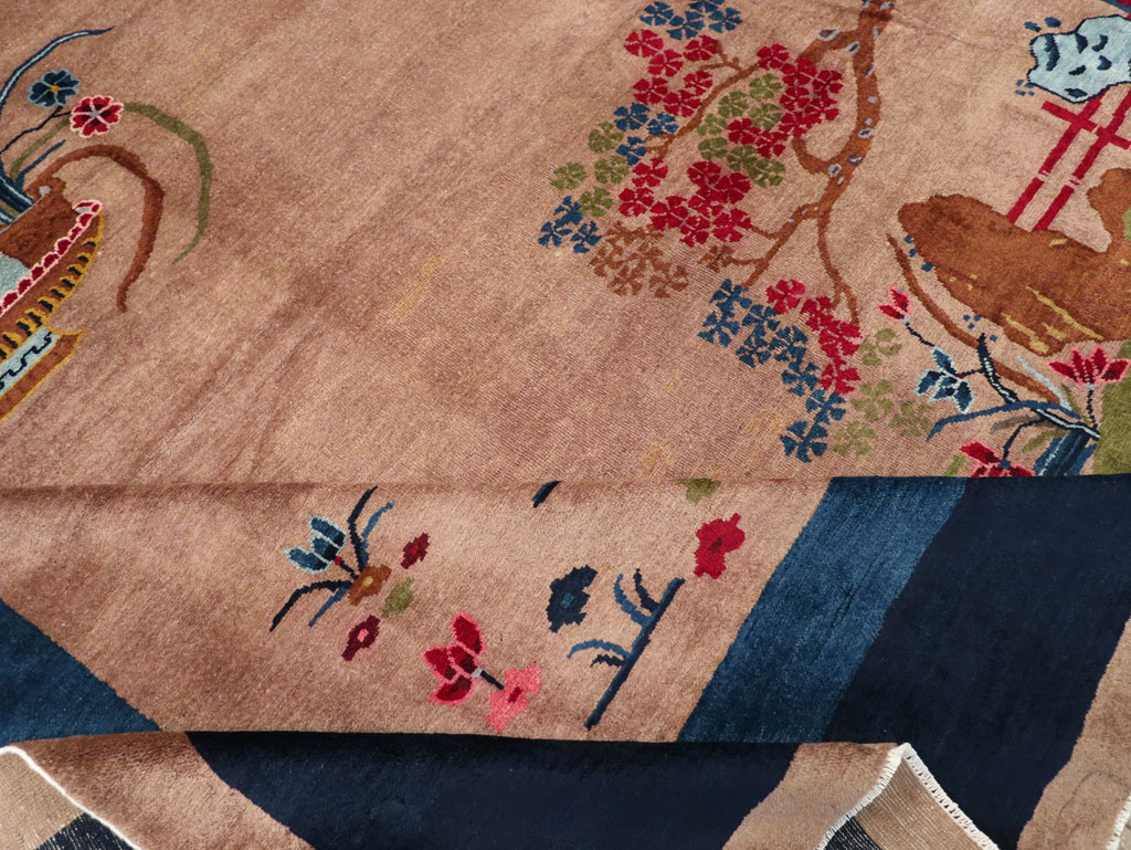 Vintage Chinese Art Deco Room Size Carpet, No.30250 - Galerie Shabab