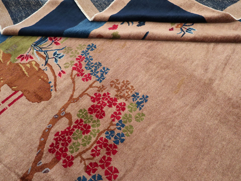 Vintage Chinese Art Deco Room Size Carpet, No.30250 - Galerie Shabab