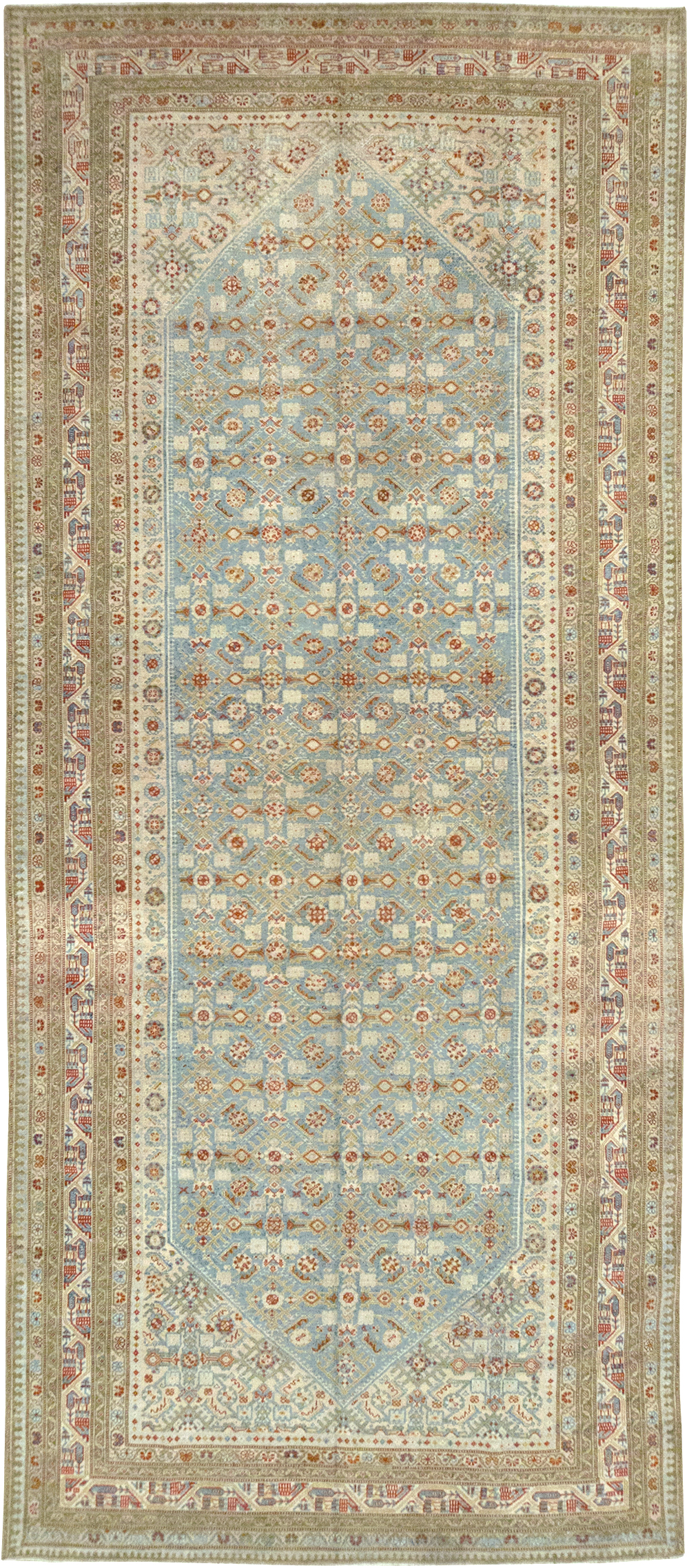 Antique Persian Malayer Gallery Carpet, No.30255 - Galerie Shabab