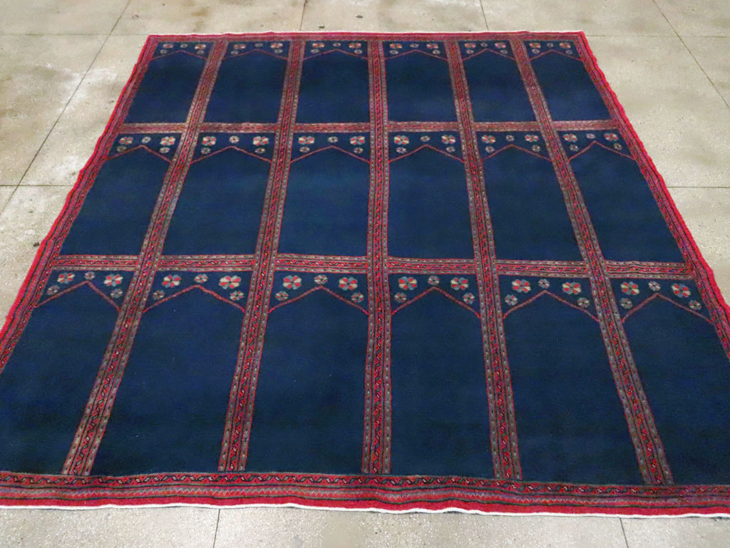 Vintage Turkish Anatolian Square Room Size Carpet, No.30259 - Galerie Shabab