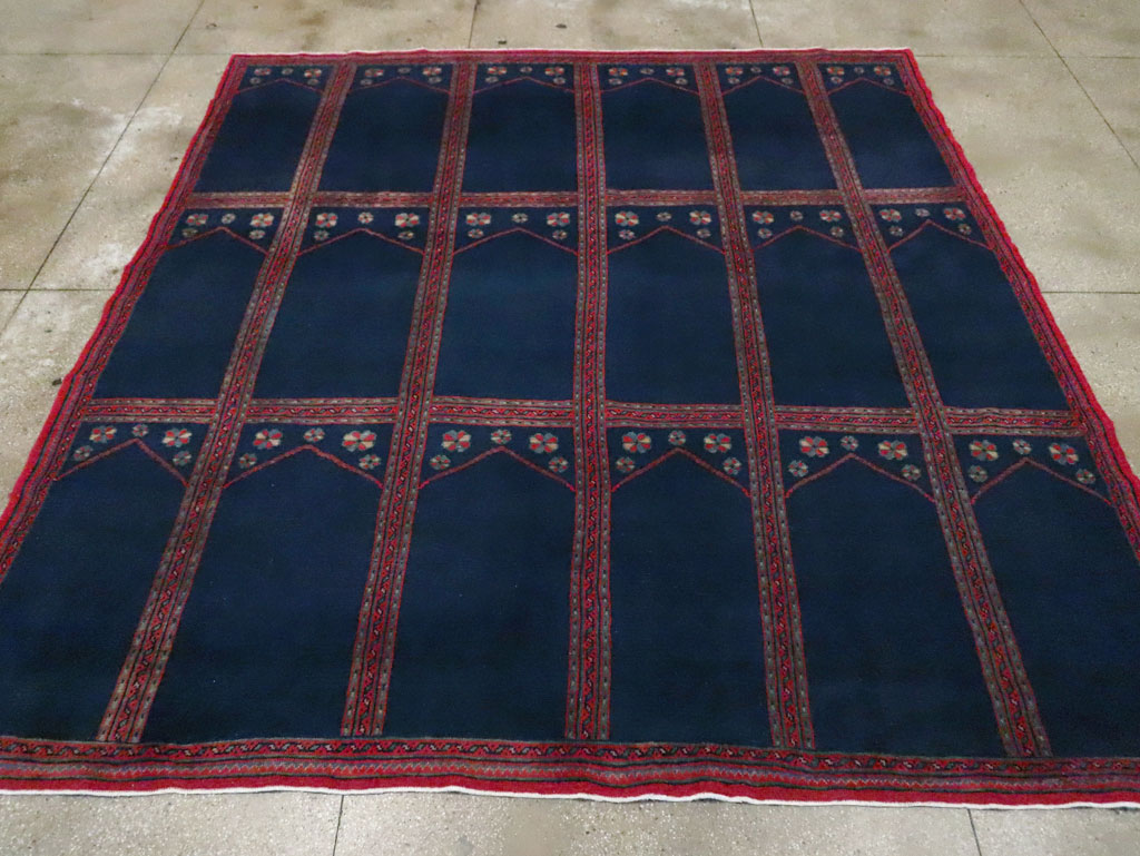 Vintage Turkish Anatolian Square Room Size Carpet, No.30259 - Galerie Shabab
