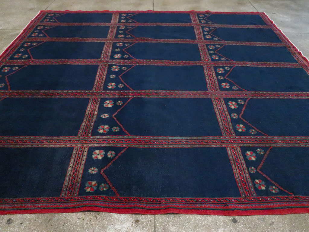 Vintage Turkish Anatolian Square Room Size Carpet, No.30259 - Galerie Shabab