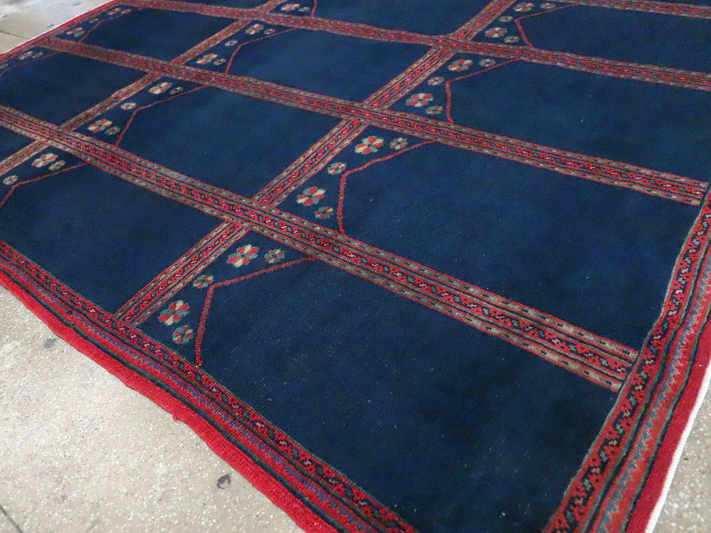 Vintage Turkish Anatolian Square Room Size Carpet, No.30259 - Galerie Shabab