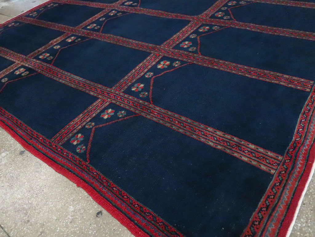 Vintage Turkish Anatolian Square Room Size Carpet, No.30259 - Galerie Shabab