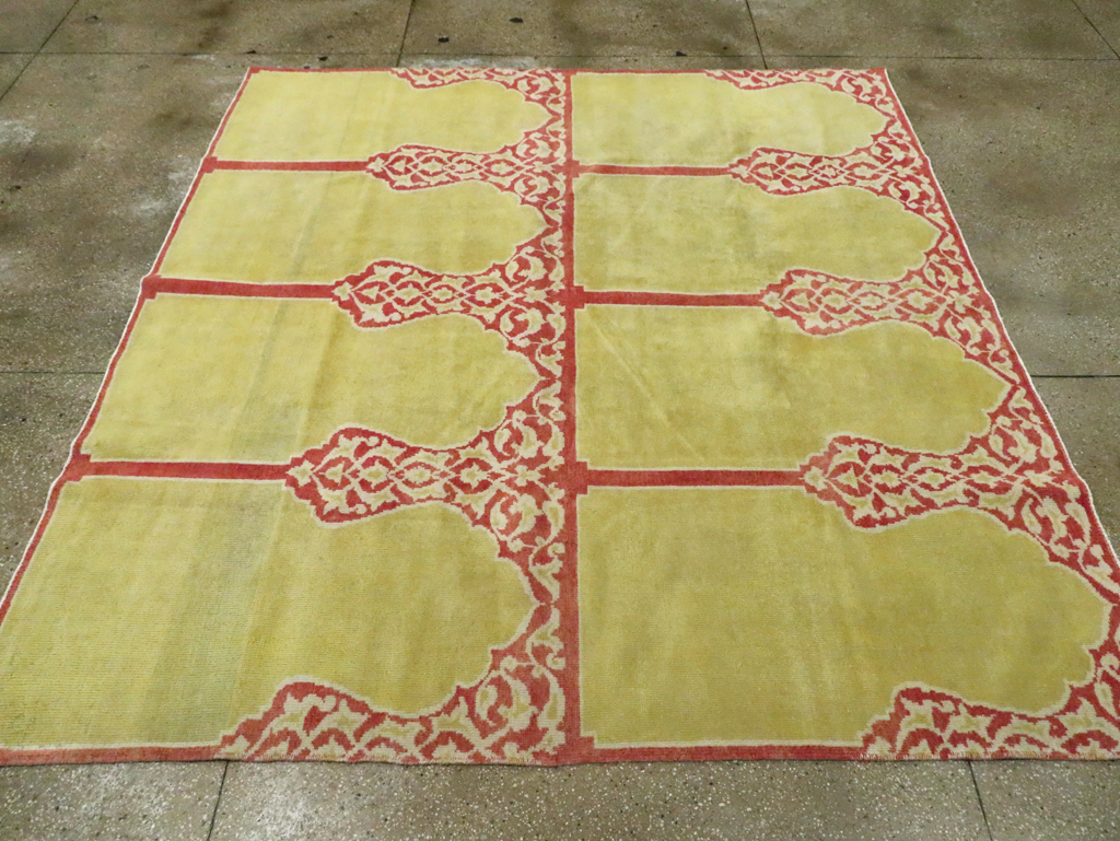 Vintage Turkish Anatolian Small Square Room Size Carpet, No.30266 - Galerie Shabab