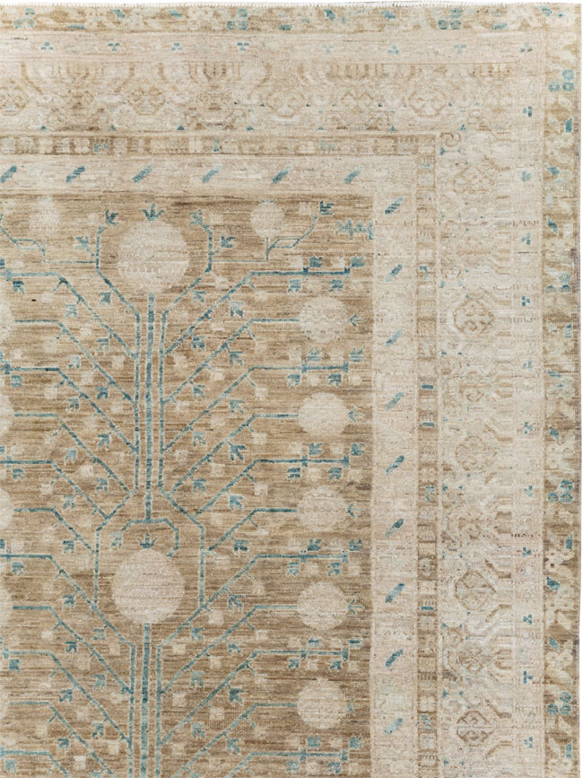 Modern Handmade East Turkestan Khotan, No.30269 - Galerie Shabab
