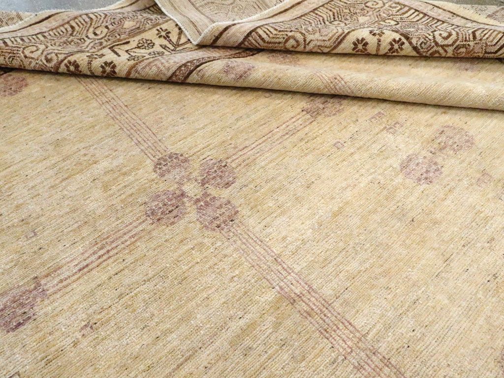 Modern East Turkestan Khotan Room Size Carpet, No.30270 - Galerie Shabab
