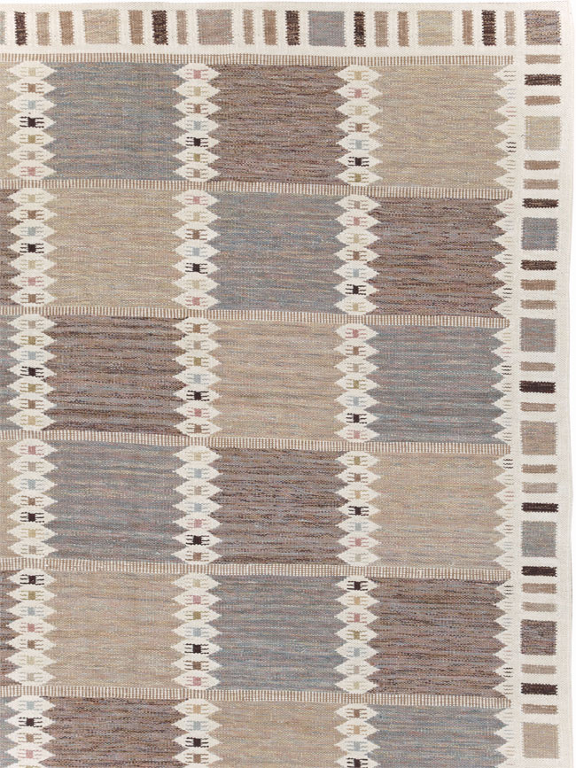 Modern Turkish Flatweave Kilim Oversize Carpet , No.30277 - Galerie Shabab