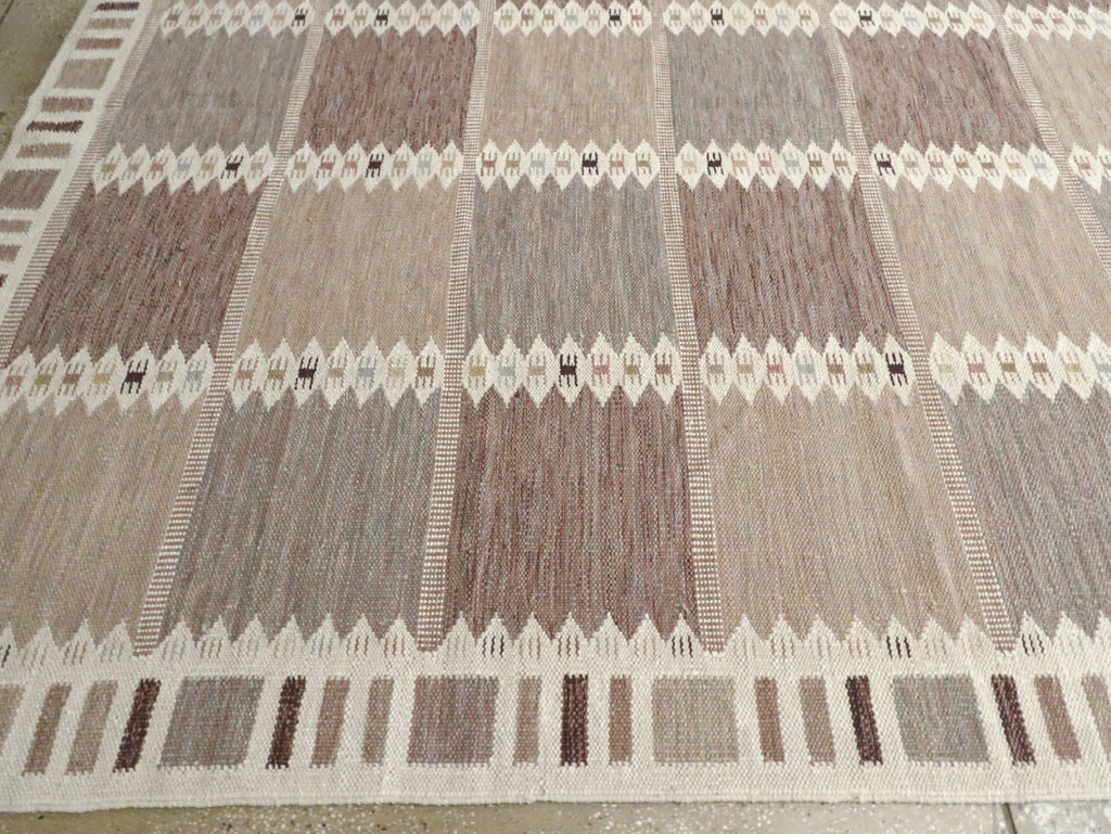Modern Turkish Flatweave Kilim Oversize Carpet , No.30277 - Galerie Shabab