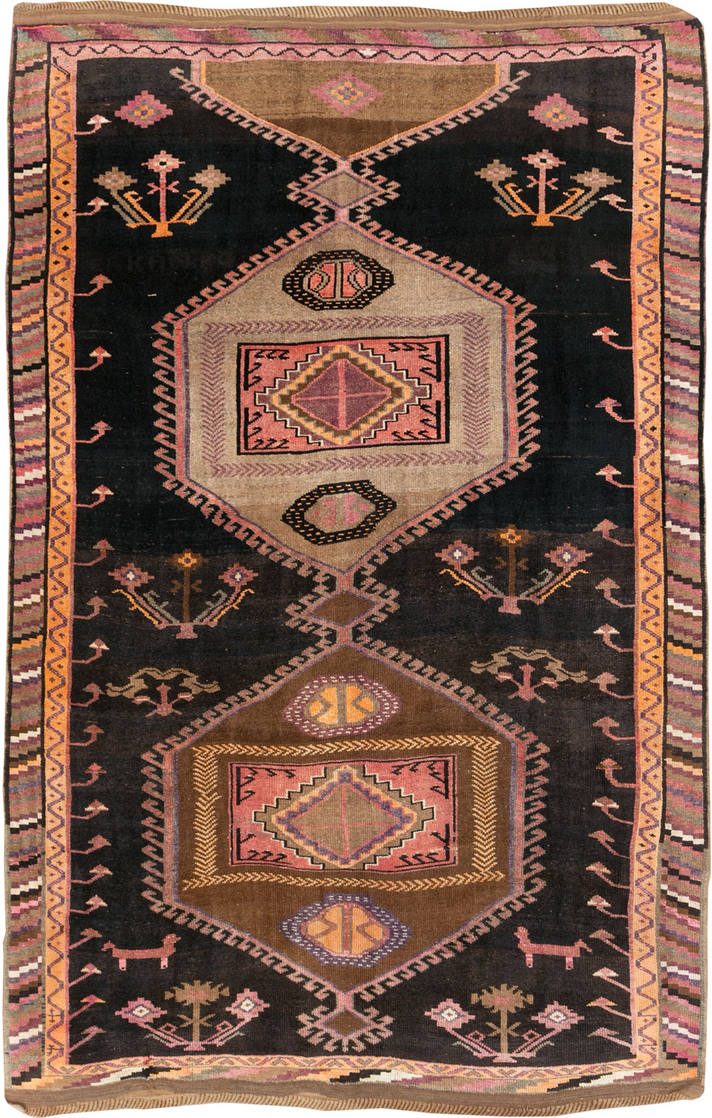 Vintage Turkish Anatolian Room Size Carpet, No.30280 - Galerie Shabab