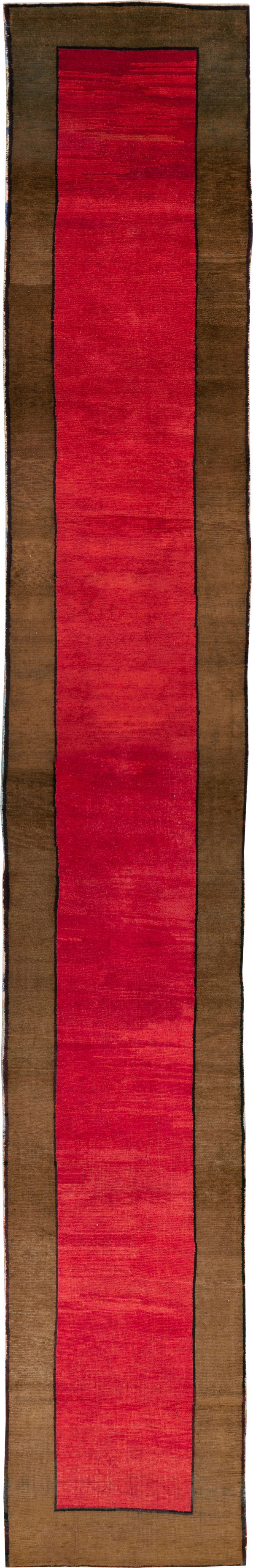Vintage Turkish Anatolian Wide Gallery Runner, No.30286 - Galerie Shabab
