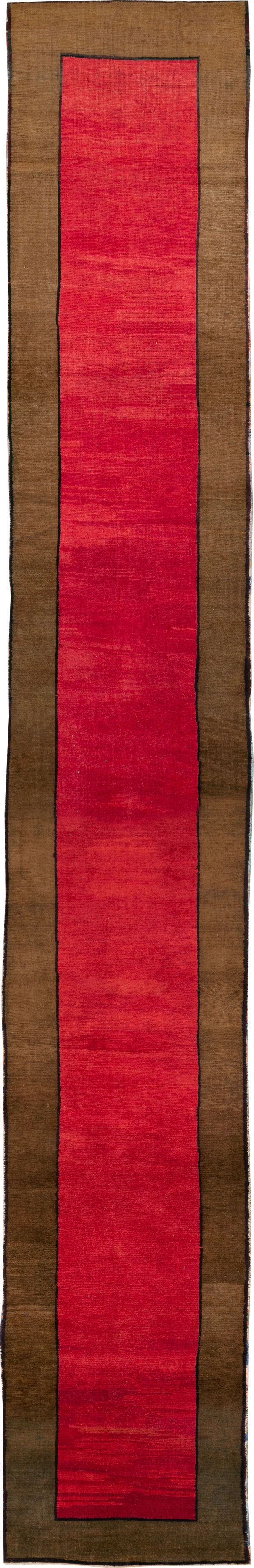 Vintage Turkish Anatolian Wide Gallery Runner, No.30286 - Galerie Shabab