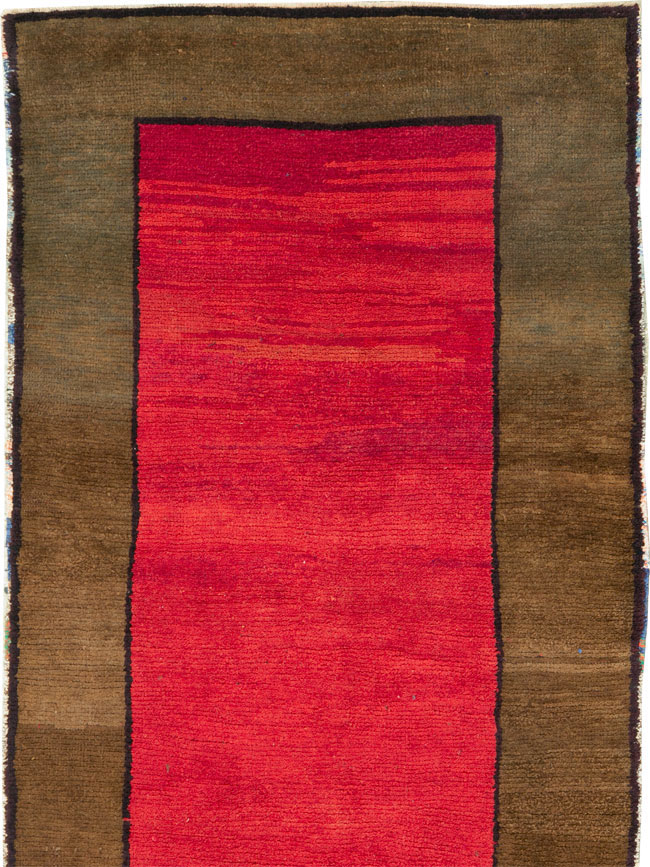 Vintage Turkish Anatolian Wide Gallery Runner, No.30286 - Galerie Shabab