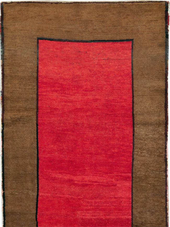 Vintage Turkish Anatolian Wide Gallery Runner, No.30286 - Galerie Shabab