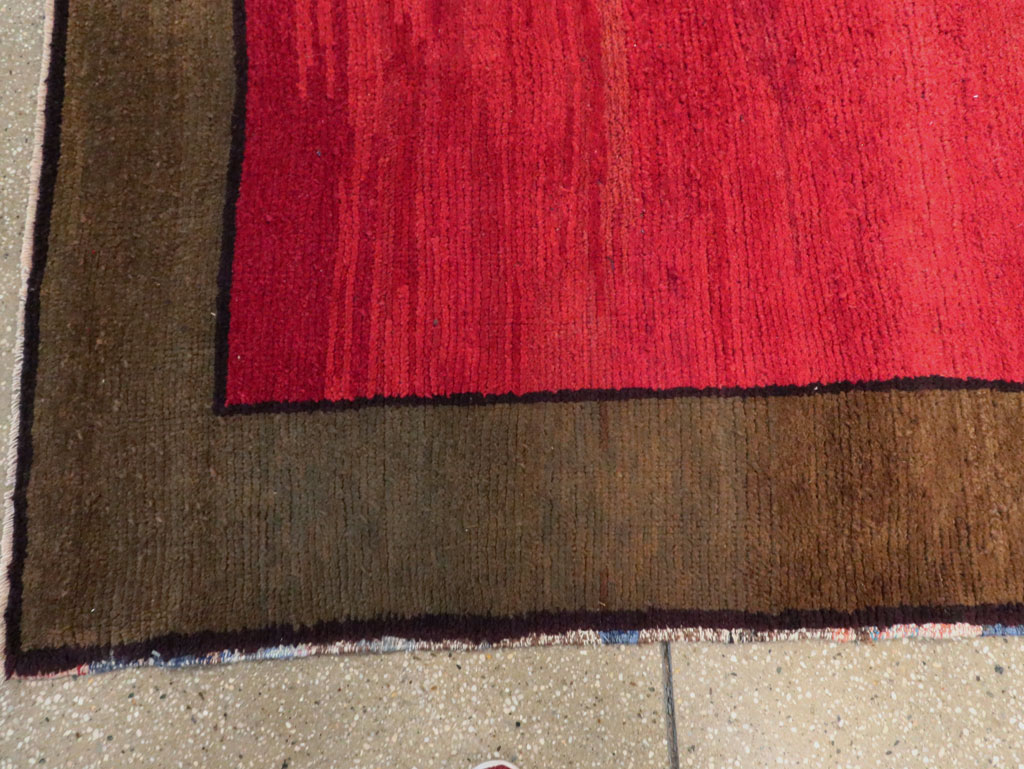 Vintage Turkish Anatolian Wide Gallery Runner, No.30286 - Galerie Shabab