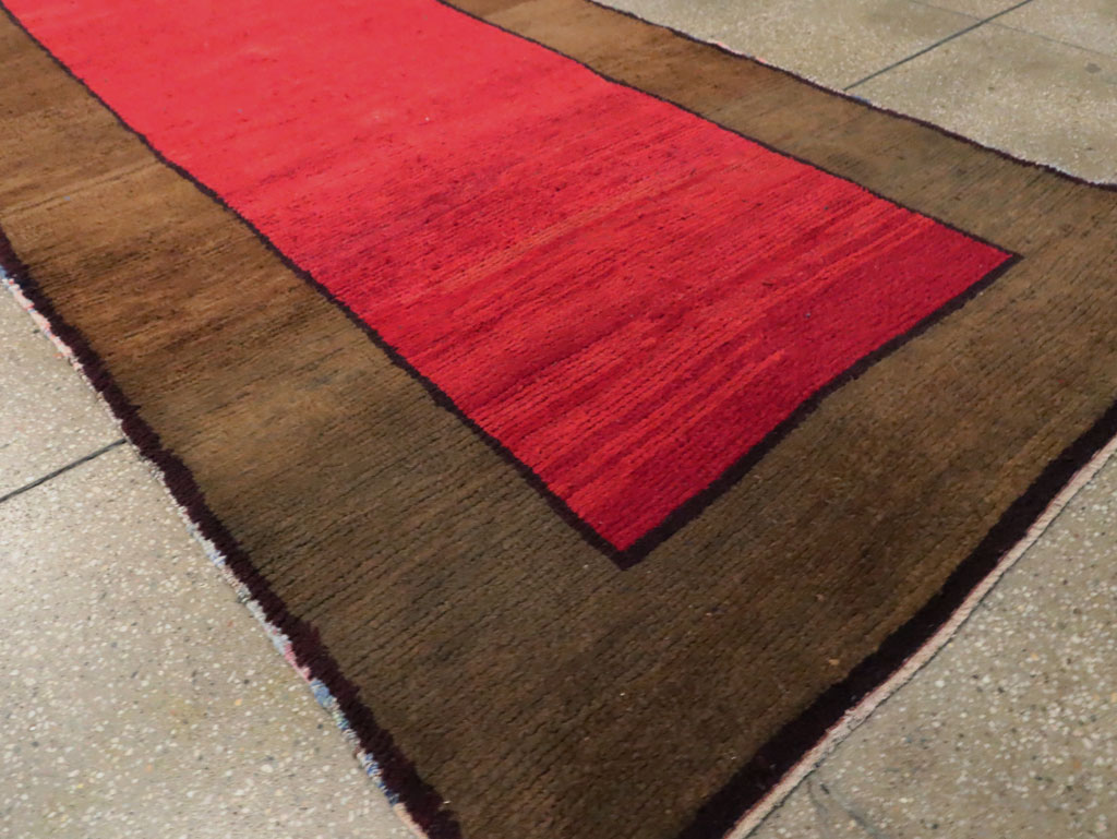 Vintage Turkish Anatolian Wide Gallery Runner, No.30286 - Galerie Shabab