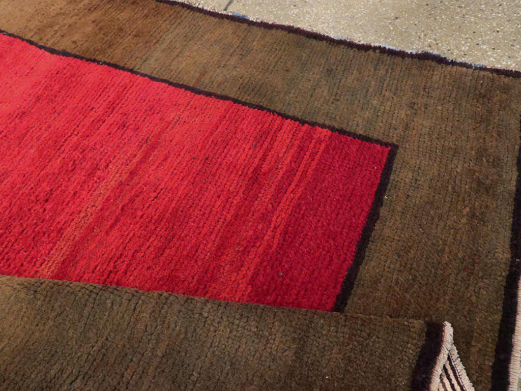 Vintage Turkish Anatolian Wide Gallery Runner, No.30286 - Galerie Shabab