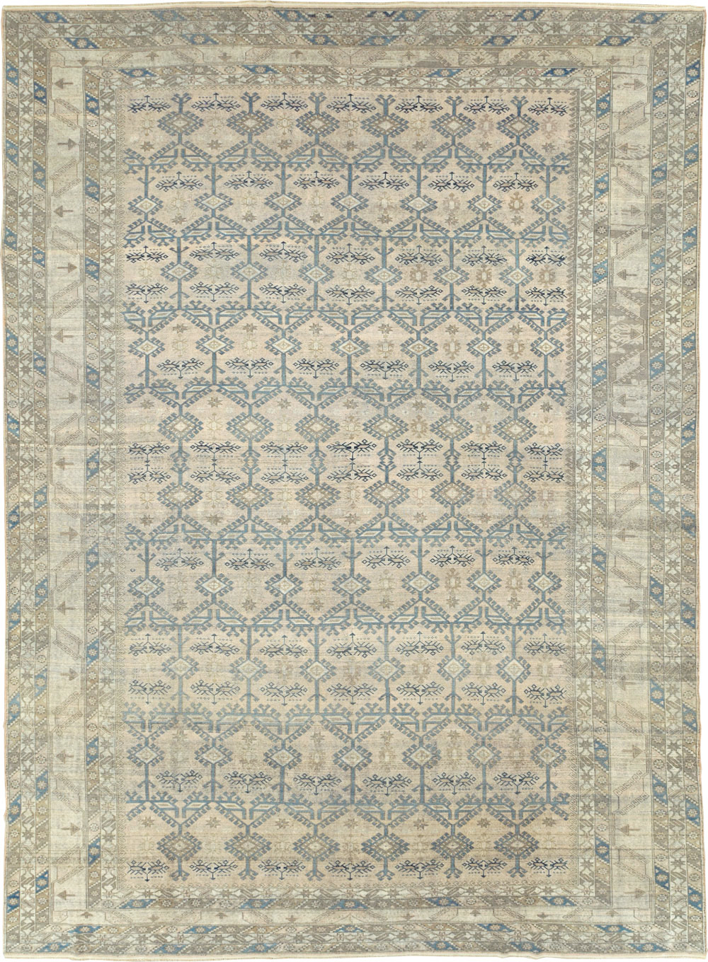 Antique Turkish Oushak Large Carpet, No.30289 - Galerie Shabab