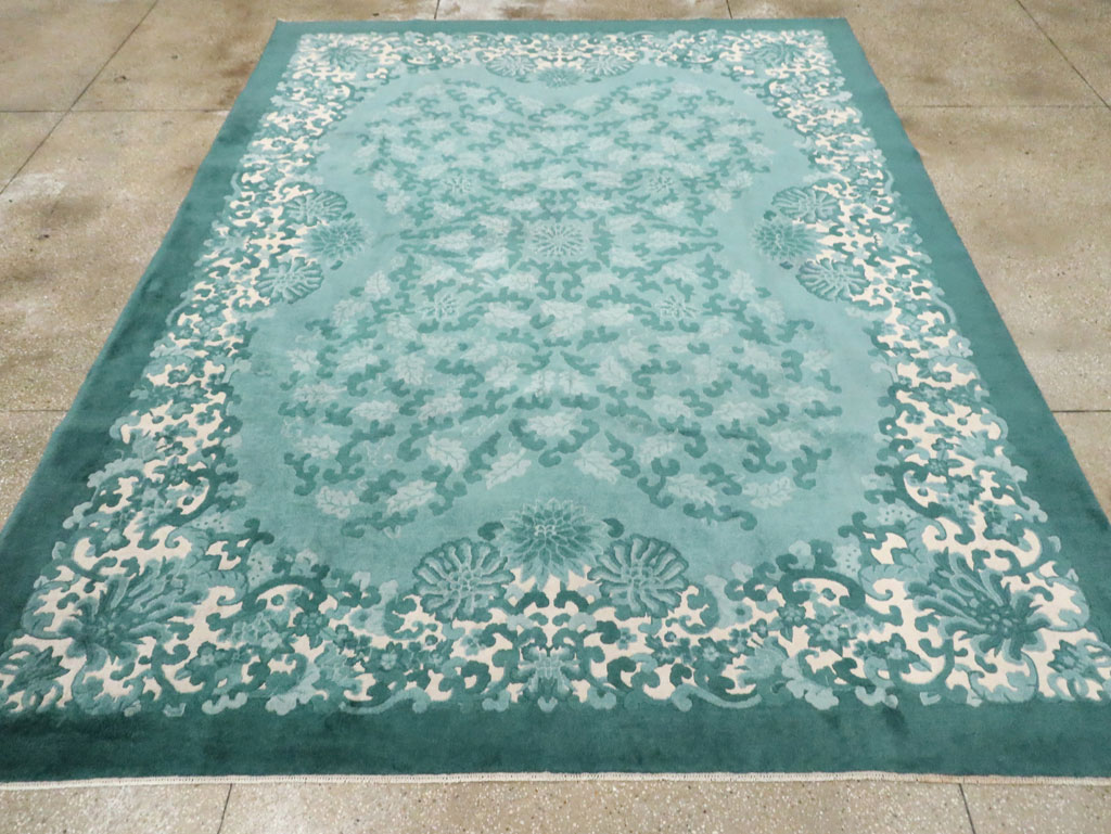 Mid-20th Century Chinese Art Deco Room Size Carpet, No.30293 - Galerie Shabab