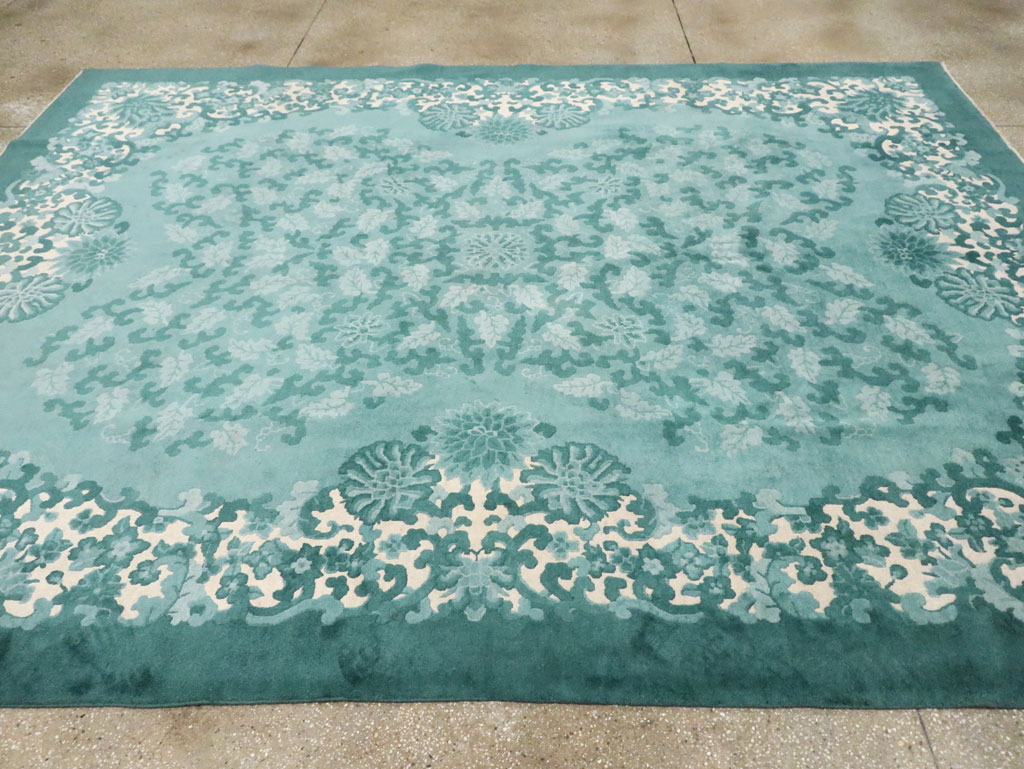 Mid-20th Century Chinese Art Deco Room Size Carpet, No.30293 - Galerie Shabab