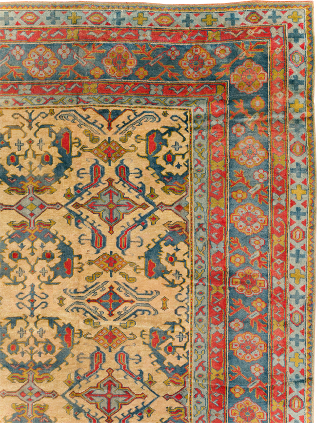 Antique Turkish Oushak Carpet, No.30294 - Galerie Shabab