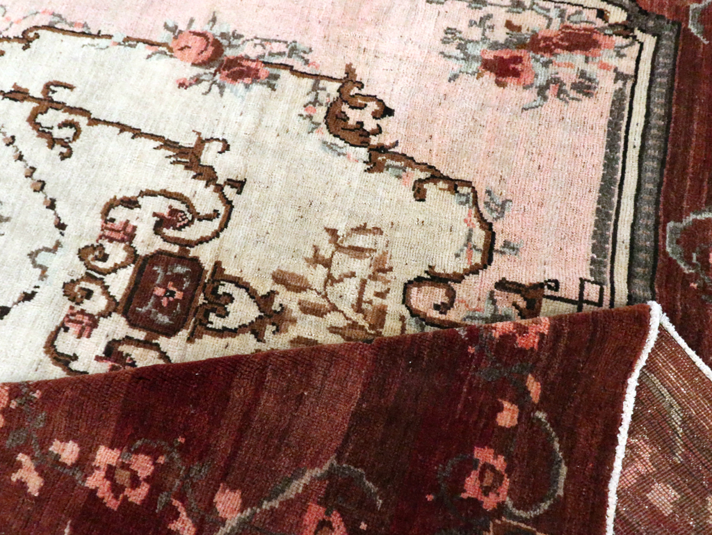French Inspired Vintage Turkish Anatolian Small Room Size Carpet, No.30295 - Galerie Shabab