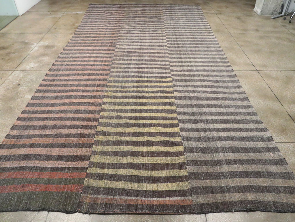 Vintage Turkish Flatweave Kilim Oversize Carpet, No.30296 - Galerie Shabab
