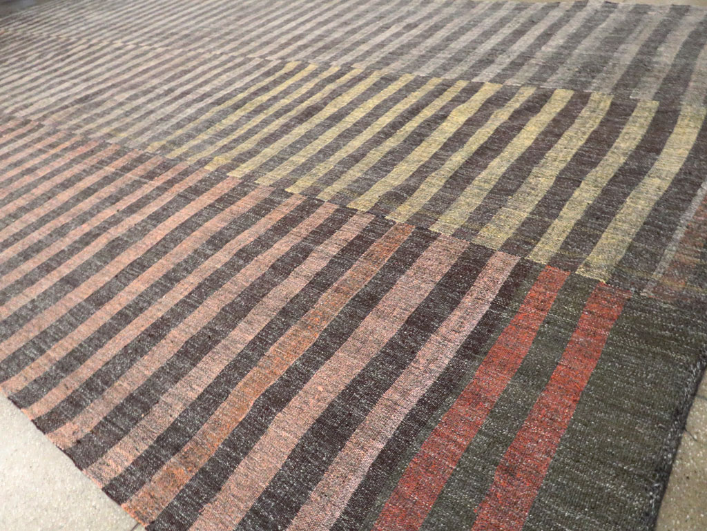 Vintage Turkish Flatweave Kilim Oversize Carpet, No.30296 - Galerie Shabab