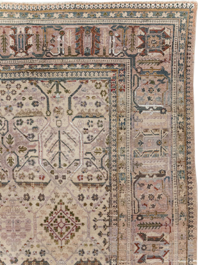 Antique Persian Joshegan Small Room Size Carpet, No.30299 - Galerie Shabab