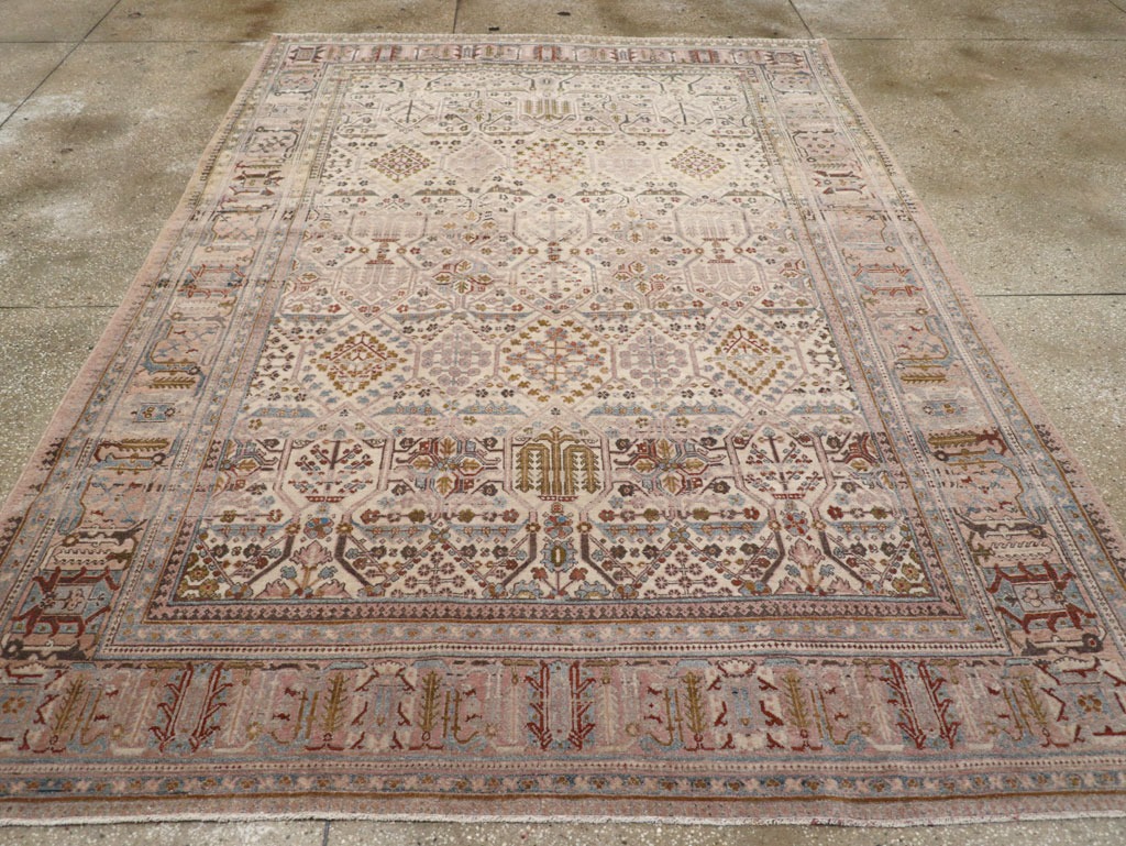 Antique Persian Joshegan Small Room Size Carpet, No.30299 - Galerie Shabab