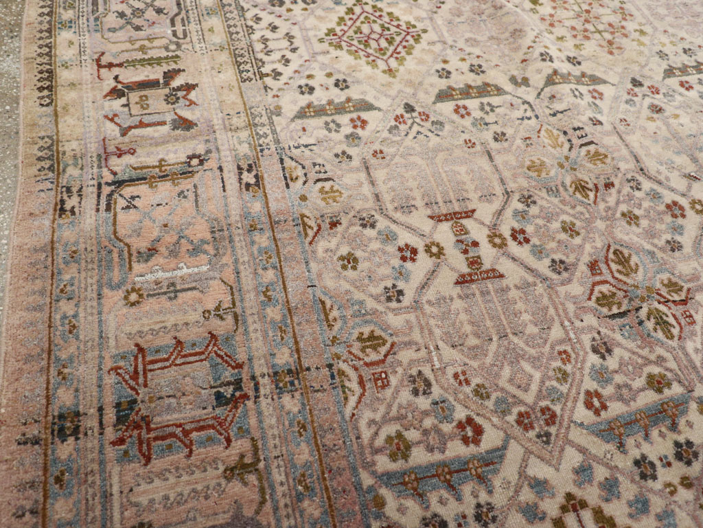 Antique Persian Joshegan Small Room Size Carpet, No.30299 - Galerie Shabab