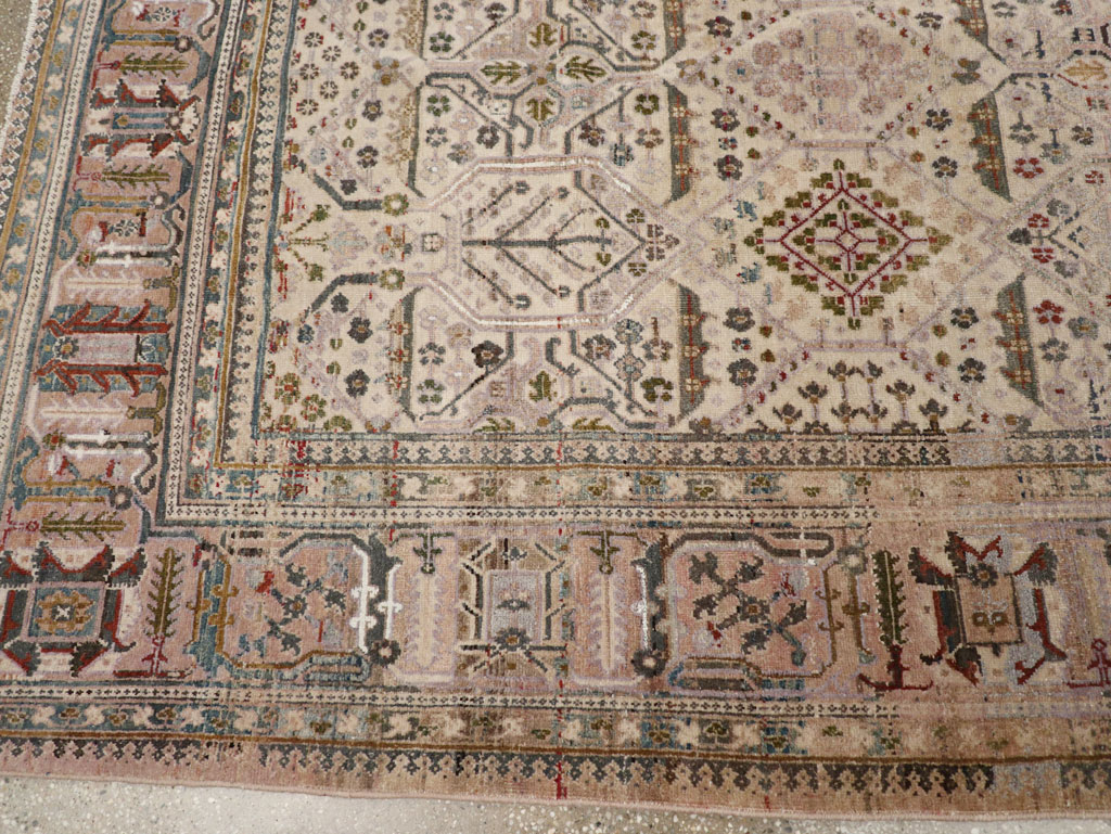 Antique Persian Joshegan Small Room Size Carpet, No.30299 - Galerie Shabab