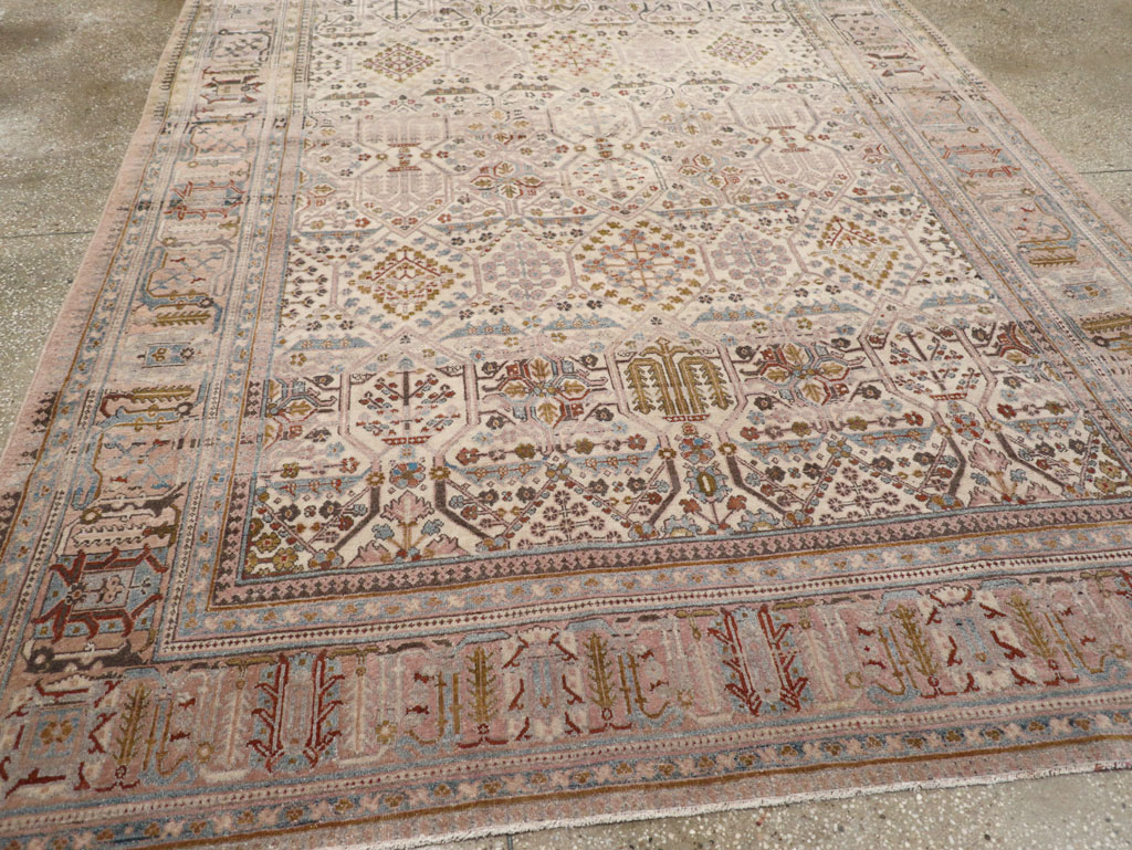 Antique Persian Joshegan Small Room Size Carpet, No.30299 - Galerie Shabab