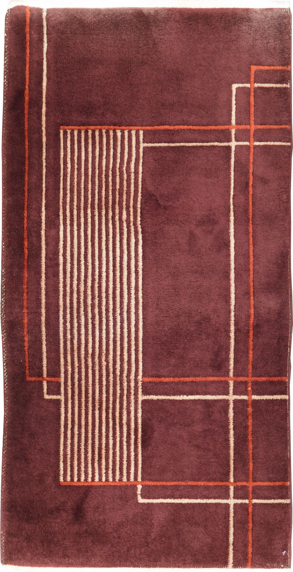 Mid-20th Century Chinese Art Deco Rug, No.30303 - Galerie Shabab