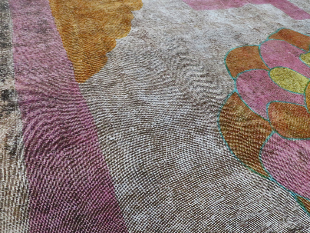 Vintage Persian Tabriz Carpet, No.30306 - Galerie Shabab