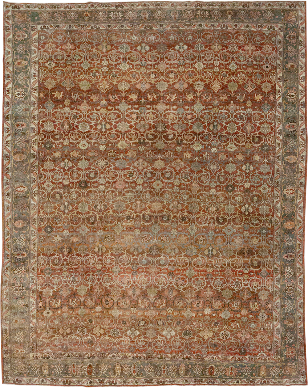 Antique Persian Bidjar Room Size Carpet, No.30315 - Galerie Shabab