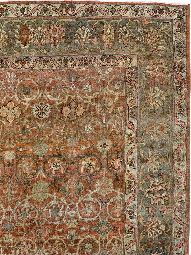 Antique Persian Bidjar Room Size Carpet, No.30315 - Galerie Shabab