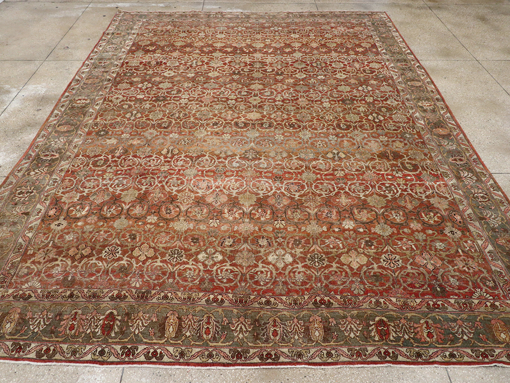 Antique Persian Bidjar Room Size Carpet, No.30315 - Galerie Shabab