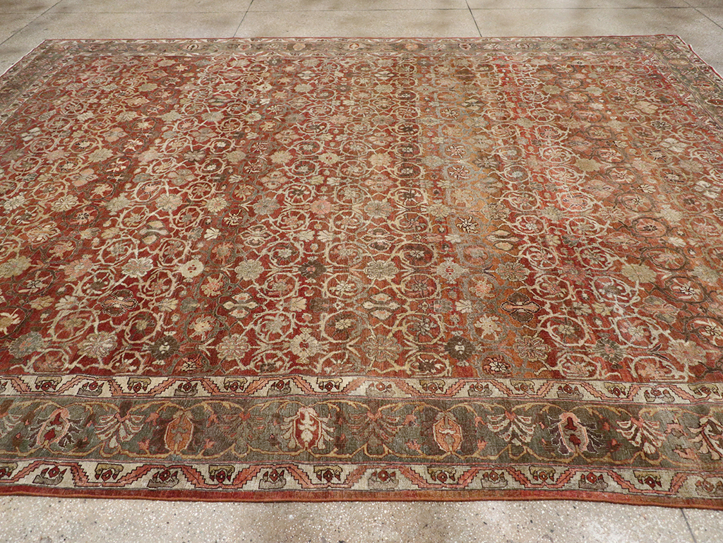 Antique Persian Bidjar Room Size Carpet, No.30315 - Galerie Shabab
