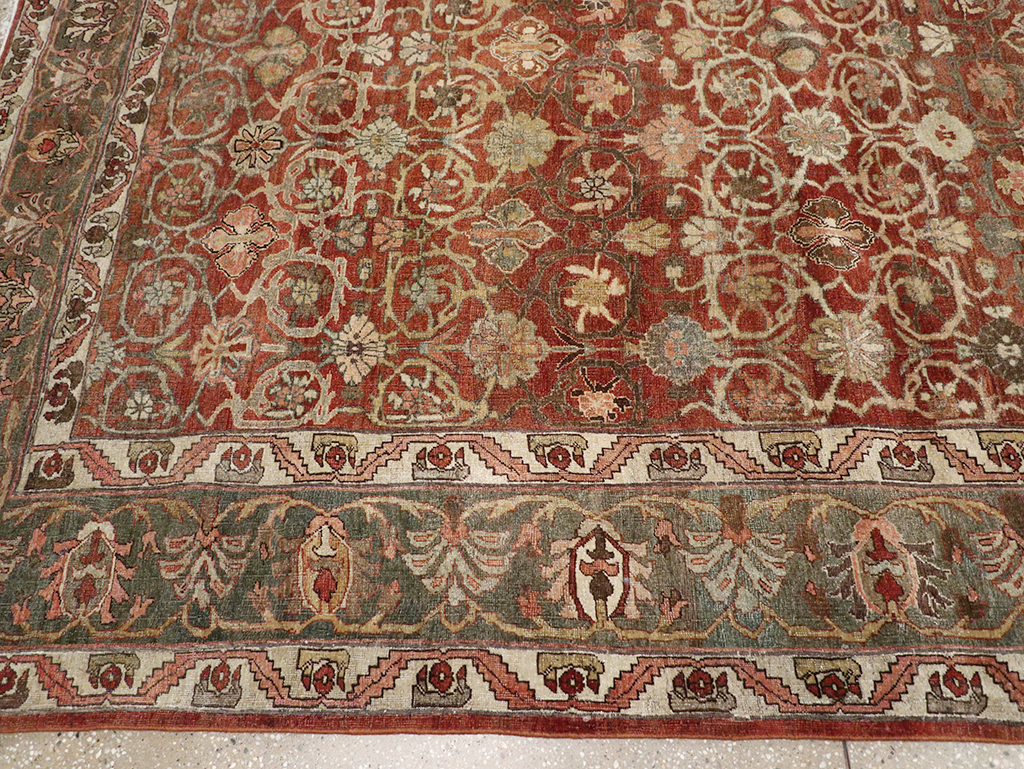 Antique Persian Bidjar Room Size Carpet, No.30315 - Galerie Shabab