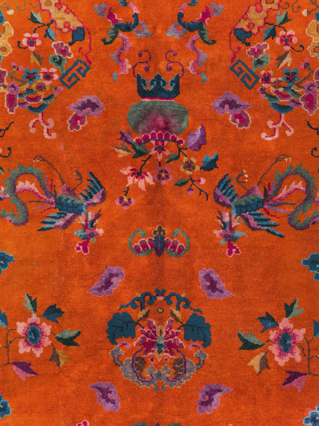 Vintage Chinese Art Deco Carpet, No.30323 - Galerie Shabab