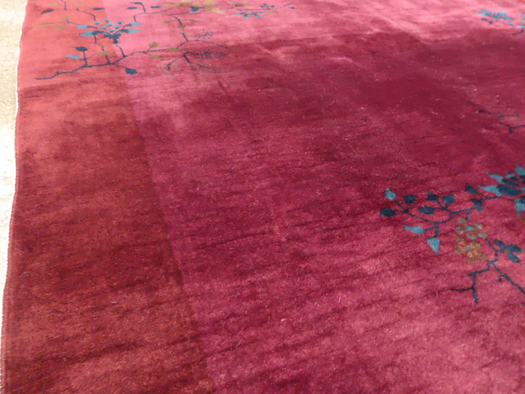 Vintage Chinese Deco Carpet, No.30324 - Galerie Shabab