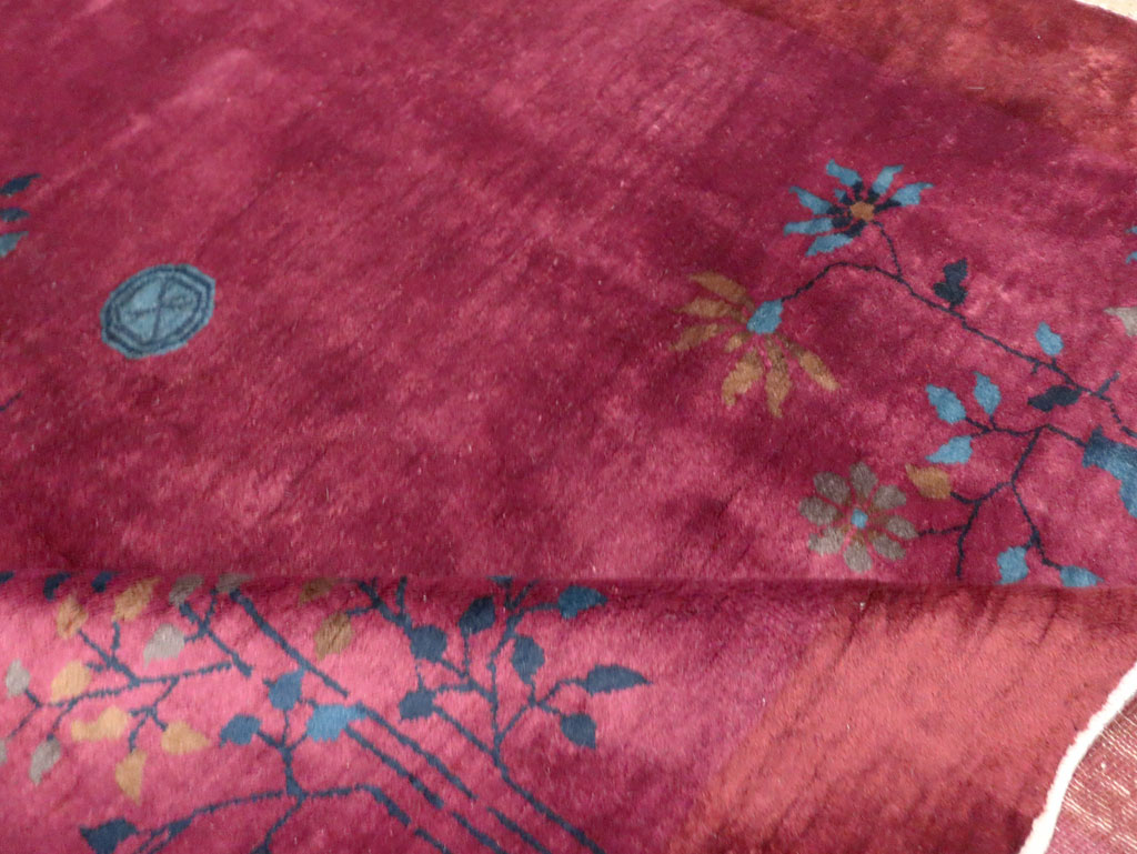 Vintage Chinese Deco Carpet, No.30324 - Galerie Shabab