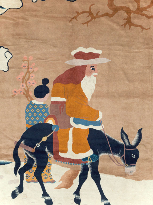 Mid-20th Century  Chinese Pictorial Art Deco Carpet, No.30325 - Galerie Shabab