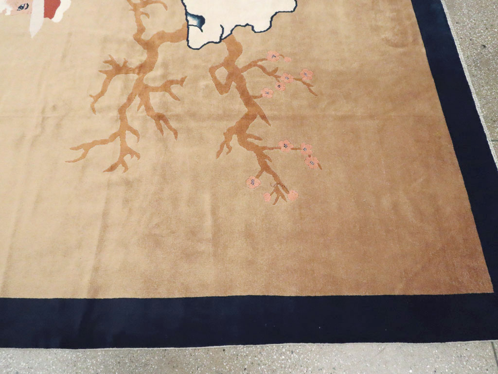 Mid-20th Century  Chinese Pictorial Art Deco Carpet, No.30325 - Galerie Shabab