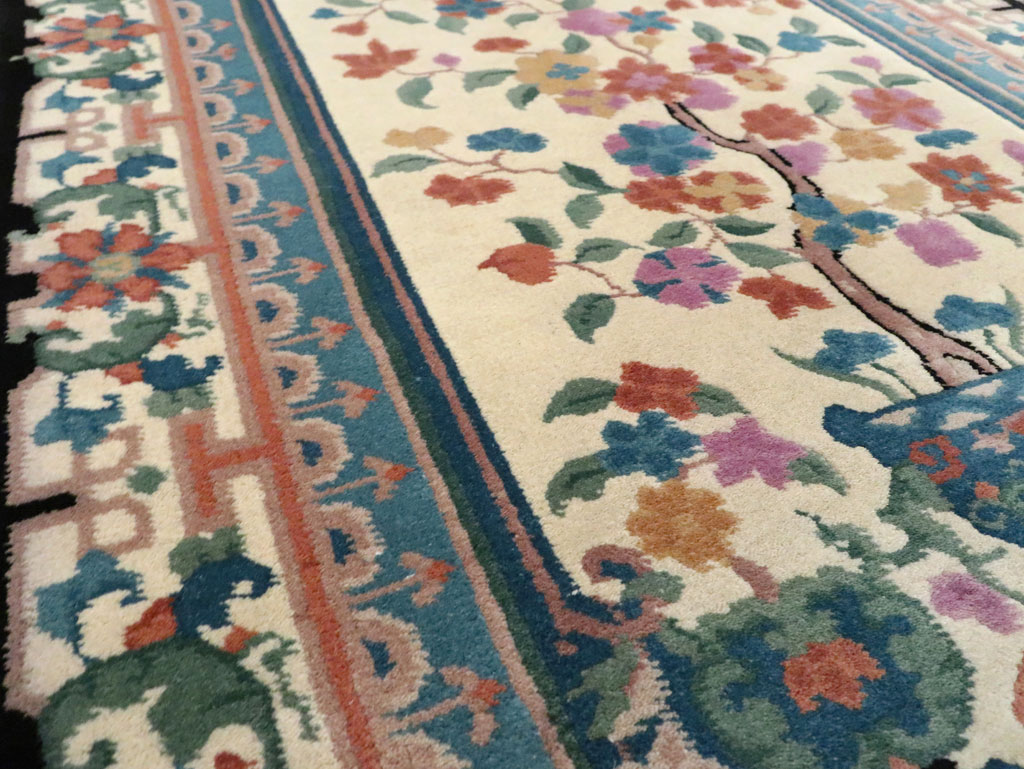 Vintage Chinese Deco Rug, No.30339 - Galerie Shabab